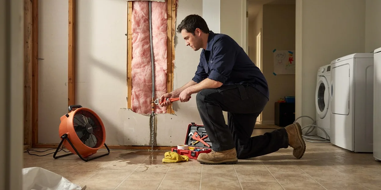 Burst Pipe Water Damage in Round Rock, TX